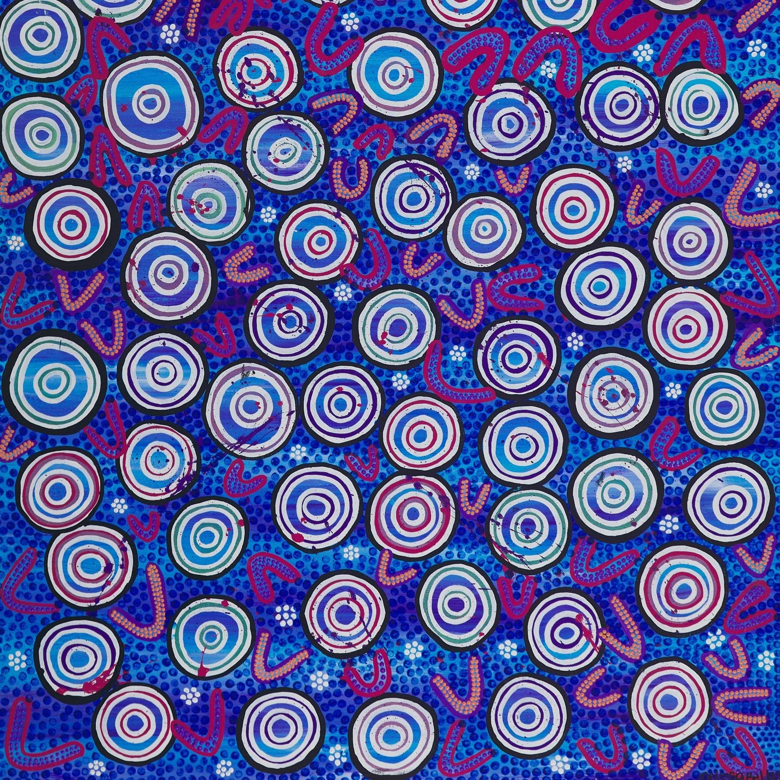 RAP artwork, Yarning Circles by Melissa Bell 2023 RAP artwork, Yarning Circles by Melissa Bell 2023